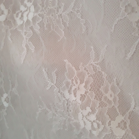 Sorella Vita Cream Tulle Lace Strapless Dress - Picture 3 of 7